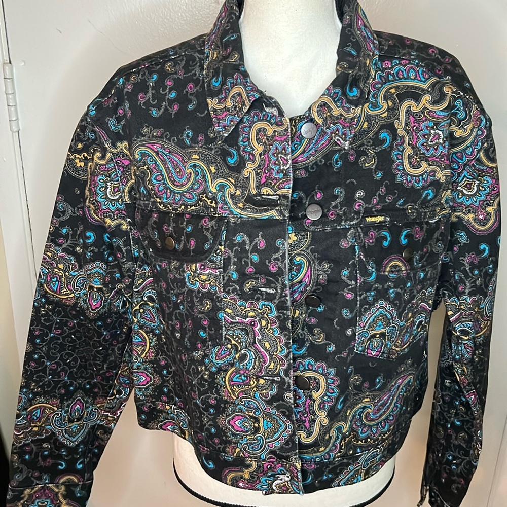 Wrangler Vintage Paisley Denim Jacket 🔥NWOT